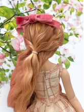 Load image into Gallery viewer, Romantic Cream & Blush Plaid Doll Dress