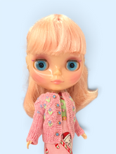 Load image into Gallery viewer, Blythe Hand-Knit Floral Cardigan 🌷🩷