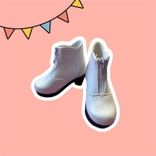 Load image into Gallery viewer, White ankle bootie