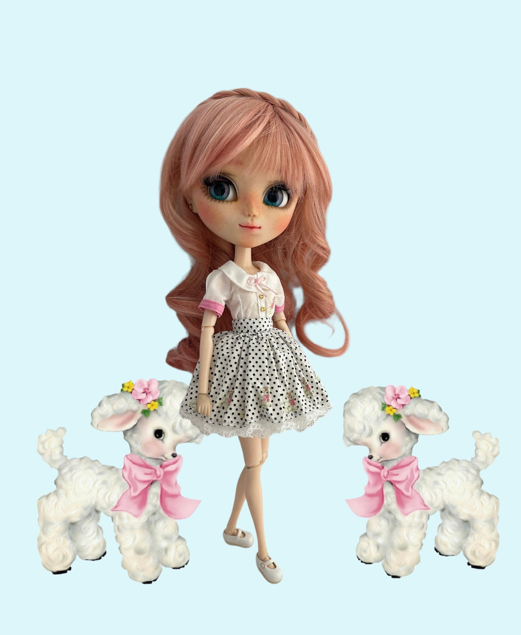 Vintage lamb for Pullip doll