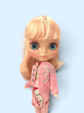 Load image into Gallery viewer, Blythe Hand-Knit Floral Cardigan 🌷🩷

