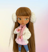 Load image into Gallery viewer, Pink scarf and leg warmers
