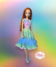Load image into Gallery viewer, Smartdoll rainbow collar dress
