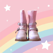 Load image into Gallery viewer, Pink mary jane shoes with socks
