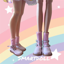 Load image into Gallery viewer, Pink mary jane shoes with socks
