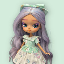 Load image into Gallery viewer, Mint &amp; White Doll Dress
