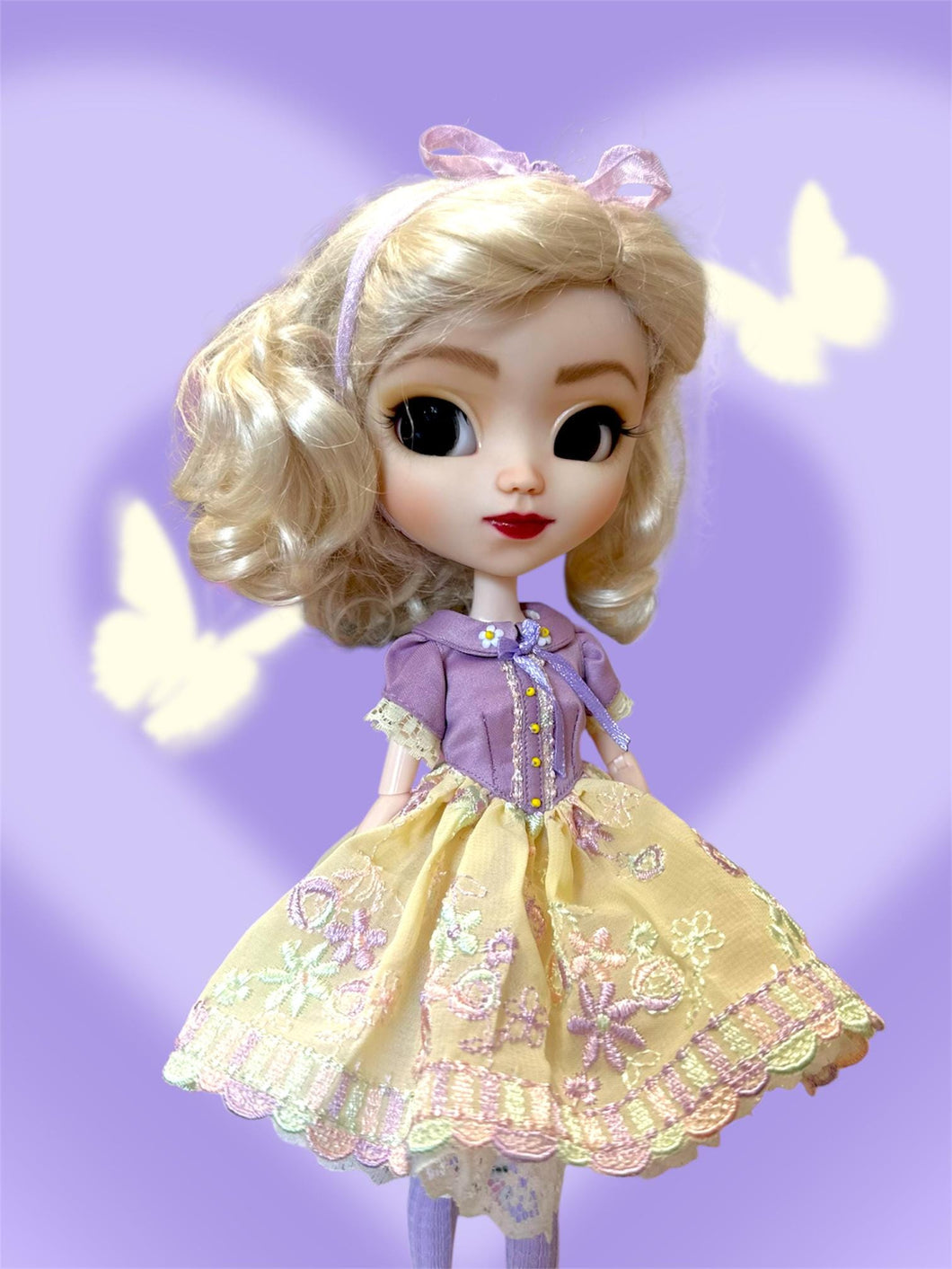 Pastel Butterfly Garden Doll Dress