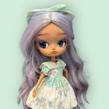 Load image into Gallery viewer, Mint &amp; White Doll Dress
