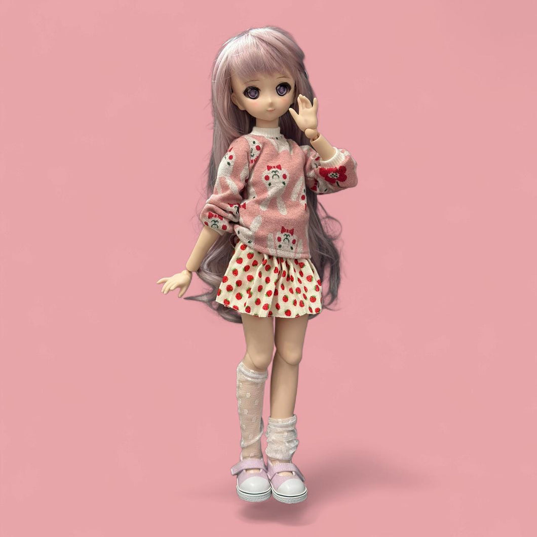 Adorable Bunny Sweater &  Skirt Set
