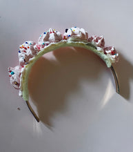 Load image into Gallery viewer, Cream headband Strawberry Frosting  (J)
