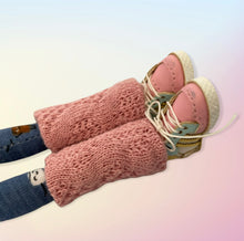 Load image into Gallery viewer, Pink scarf and leg warmers
